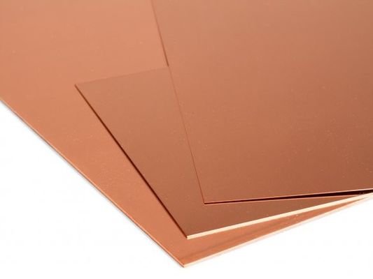 Piastre in lamiera di rame metalliche di 5 mm altamente resistenti alla corrosione per macchinari pesanti