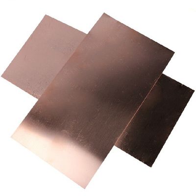 i piatti di metallo di rame 2mm di 0.5mm, strato del rame C10100 per decorano i materiali