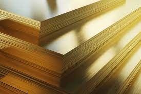 Materiale 0.5mm di ASTM B152M Brass Sheet Plate C1100 0.8mm densamente